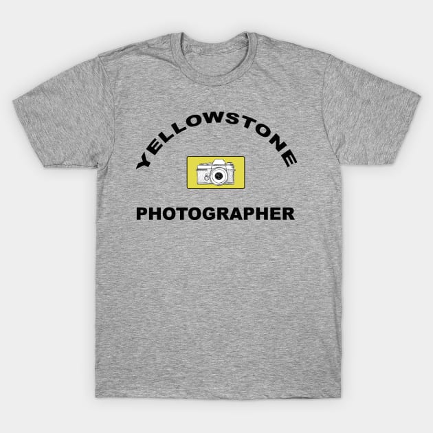 Yellowstone Photographer T-Shirt by Smyrna Buffalo